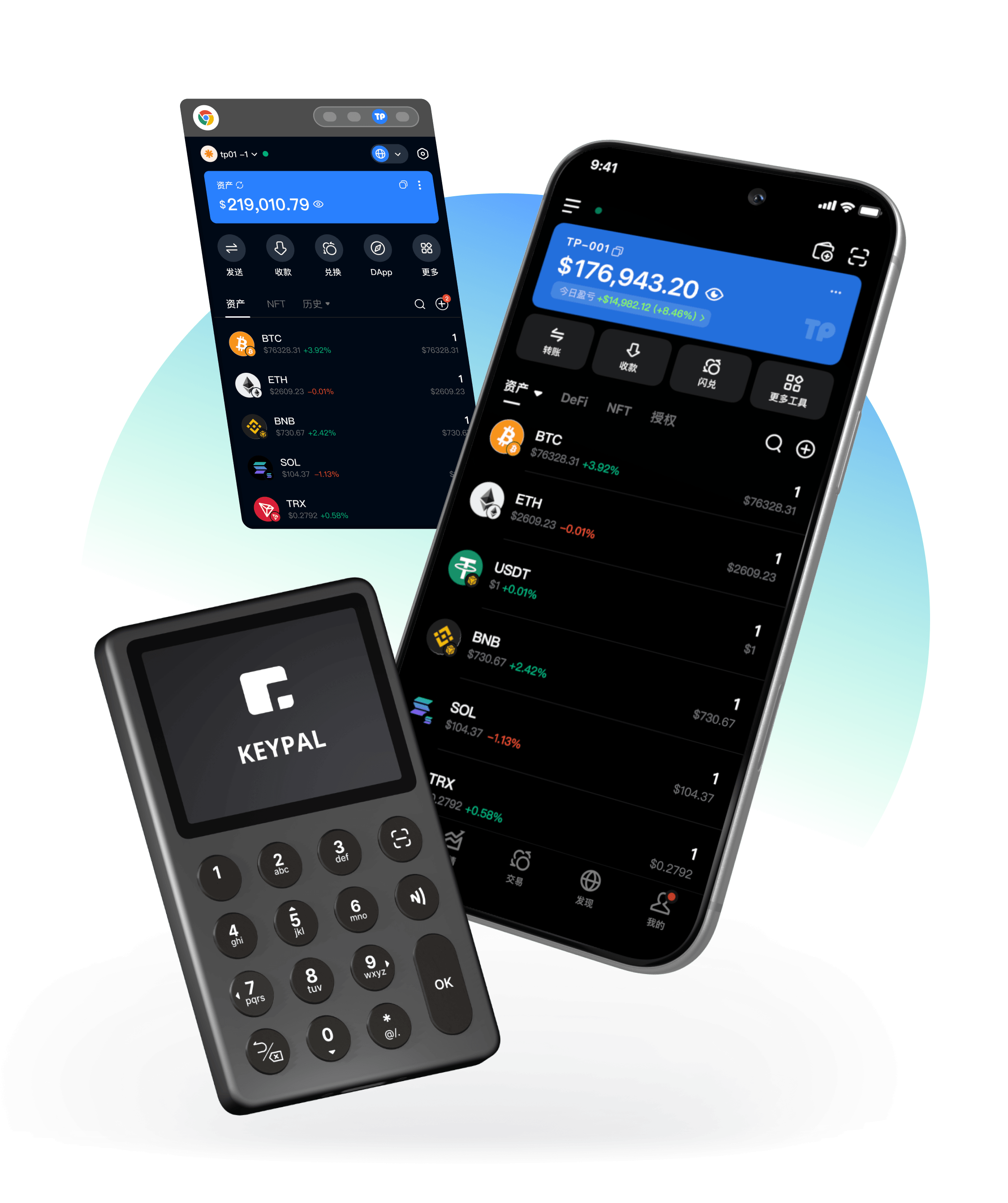TokenPocket Web3數字錢包產品主視覺